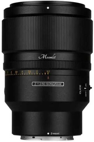 عدسة AF 50 مم F1.2 بإطار كامل من سلسلة Moonlit لتركيب Sony E، فتحة تركيز تلقائية كبيرة مع STM، Eye-AF، فتحة تم إلغاء النقر عليها لصورة احترافية وفيديو ليلي in Kuwait