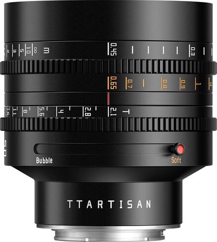 TTArtisan 50mm T2.1 Dual Bokeh Cine Lens, MF Full Frame Large Aperture Mirrorless Cameras Lens (E Mount) in Kuwait