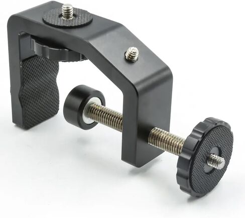 REFLEX CAMERA Metal Desk C-Clamp with Mini Ball Head 360° Rotation 1/4"-20 Screw Mount for DSLR Camera, Smartphone, LED Lights & More. Stable Camera & Phone Mount for Photography & Live Streaming in Kuwait