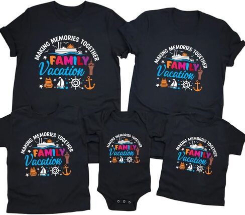 2026 Family Cruise Shirts Plus Size Tops Holiday Matching Shirt Making Memories Together Cruise Ship Tees in Kuwait