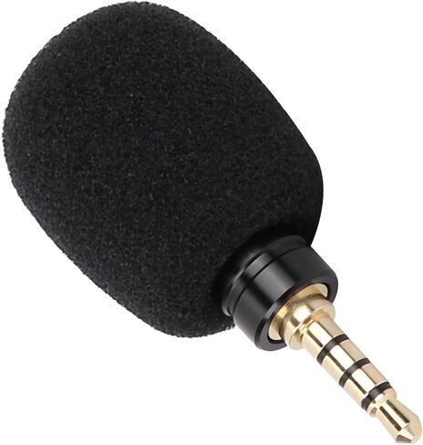 ciciglow Mini Microphone Portable 3.5mm Jack Plug High Sensitive for Mobile Phone Tablet Camera Users (3.5 Four-Pole Mono Direct Plug) in Kuwait