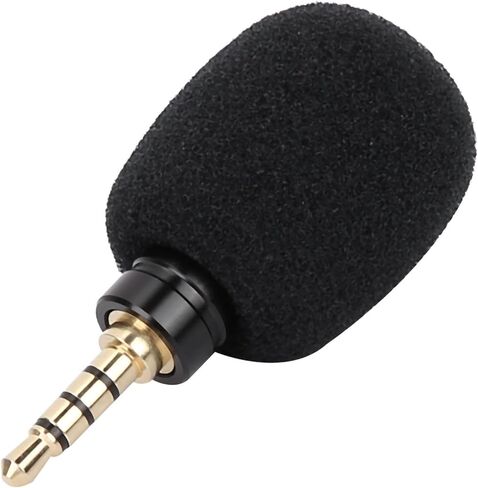 ciciglow Mini Microphone Portable 3.5mm Jack Plug High Sensitive for Mobile Phone Tablet Camera Users (3.5 Four-Pole Mono Direct Plug) in Kuwait