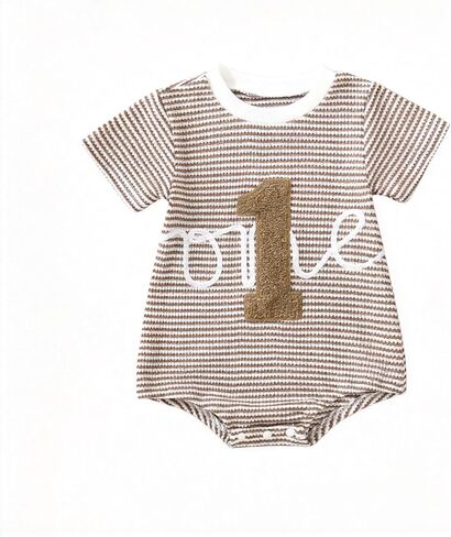 Unisex Baby Romper 6-18 Months, Soft Cotton Short Sleeve Bodysuit, Infant Baby Boy Girl One Piece Outfit in Kuwait