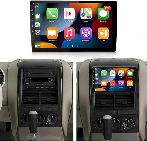 4+64G Car Radio Stereo for Ford Explorer 2005-2010, 10 inch Touch Screen Radio for Ford Explorer 2005 2006 2007 2008 2009 2010 Head Unit Backup Camera Android 14 with Wireless Carplay GPS Navigation in Saudi Arabia