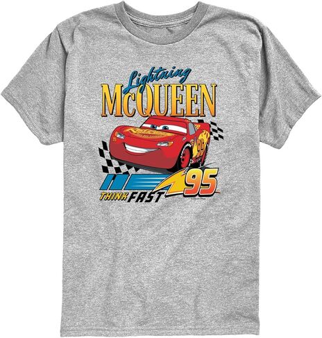 سيارات ديزني - Lightning McQueen Think Fast - تي شيرت برسومات قصيرة الأكمام للأولاد الصغار in Kuwait