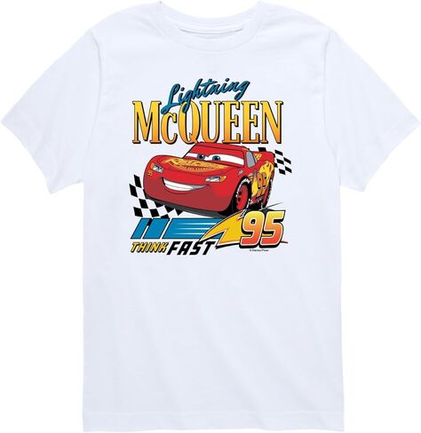 Disney Cars - Lightning McQueen Think Fast - Toddler Boys Short Sleeve Graphic T-Shirt in Saudi Arabia
