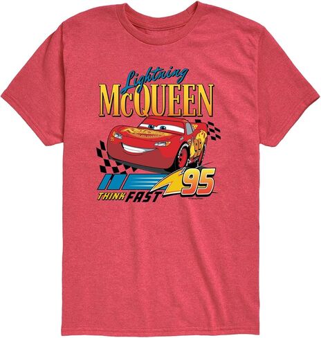 Disney Cars - Lightning McQueen Think Fast - Toddler Boys Short Sleeve Graphic T-Shirt in Saudi Arabia