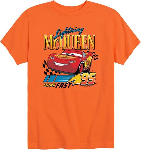 Disney Cars - Lightning McQueen Think Fast - Toddler Boys Short Sleeve Graphic T-Shirt in Saudi Arabia