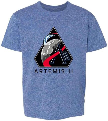 تي شيرت Pop Threads NASA Artemis II Program Mission Patch للأطفال الصغار والبنات والصبيان in Kuwait