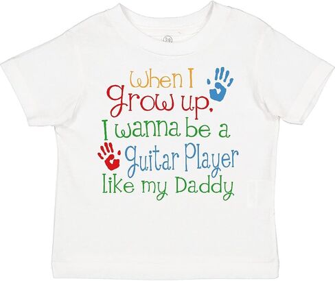 inktastic Guitar Player Like Daddy Toddler T-Shirt in Saudi Arabia