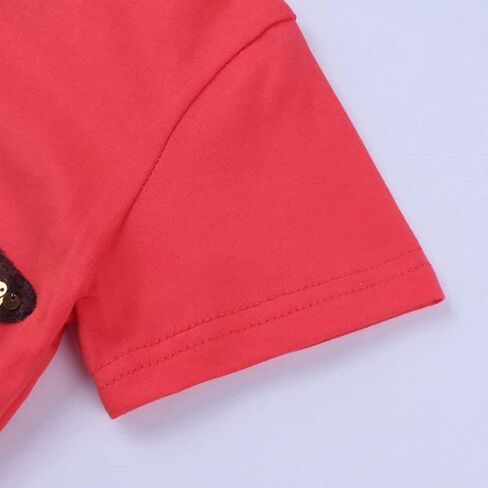Toddler Little Kids Baby Boys Girls Magic Flip Sequins Tshirt, Short Sleeve Crew Neck Pullover Tees Tops (Star Red, 4 5 Years), 4-5T in Kuwait