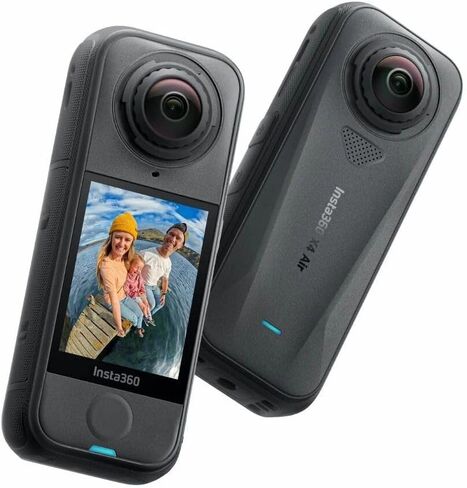 Insta360 X4 Air - كاميرا خفيفة الوزن 165 جرام 8K 360، تأثير عصا سيلفي غير مرئية، عدسات قابلة للاستبدال، التصوير أولاً والإطار لاحقًا، واقي الرياح المدمج، تثبيت حالة التدفق، تطبيق مدعوم بالذكاء الاصطناعي in Kuwait
