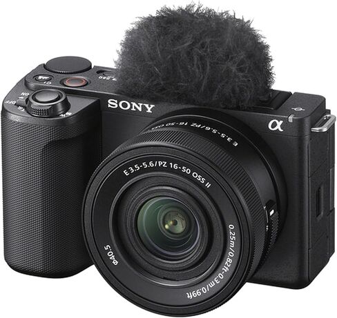 كاميرا Sony ZV-E10 II بدون مرآة مع عدسة مقاس 16-50 مم + بطاقة Extreme سعة 128 جيجابايت + حافظة + ميكروفون + ضوء فيديو RGB + حامل ثلاثي القوائم + المزيد (حزمة إنشاء المحتوى) in Kuwait