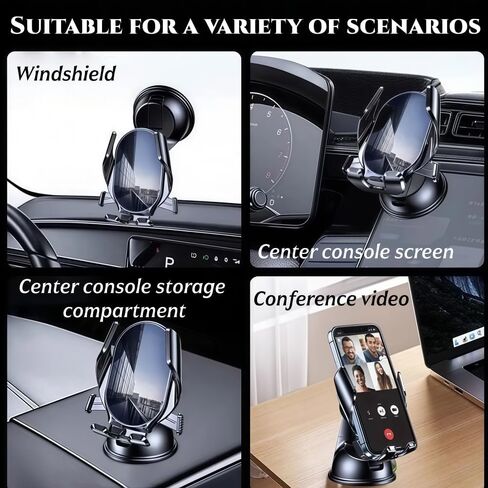 Car Phone Holder for Honda CR-Z 2010-2013,360° Adjustable Nano Suction Phone Mount,Super Stable Dashboard & Windshield Mount Phone Holder,One Button Release,No Shaking in Kuwait