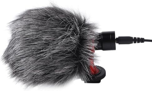 Directional Microphone, Noise Reduction Condenser Mic with Connection Cable for SLR Camera Smartphone Live Streaming Video Production in Kuwait
