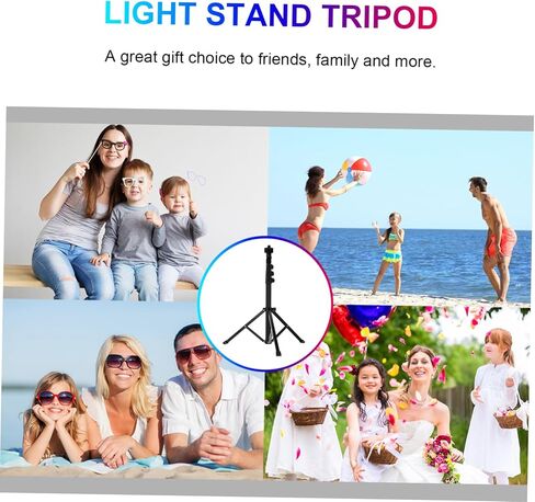 1.28m Aluminum Alloy Light Stand Versatile Tripod for Photography Live Streaming Adjustable Height Stable Support for Mobile Devices for Home Stage Use in Kuwait
