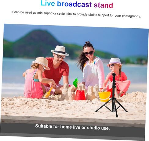 1.28m Aluminum Alloy Light Stand Versatile Tripod for Photography Live Streaming Adjustable Height Stable Support for Mobile Devices for Home Stage Use in Kuwait