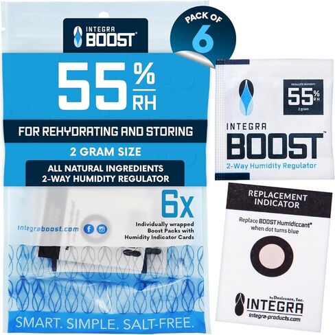 التحكم في الرطوبة في اتجاهين من Integra Boost RH، 55%، 2 جرام (عبوة من 6 قطع) in Kuwait