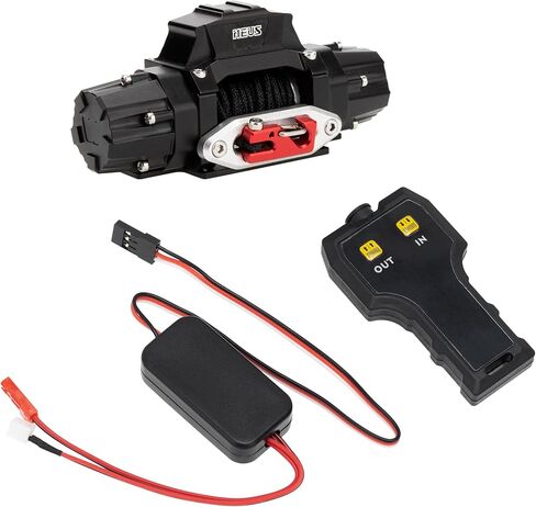 MEUS RACING RC 1/10 Winch with Dual Motor for Axial SCX10 Traxxas TRX4 Redcat Tamiya HPI D90 1/10 RC Crawler Parts in Saudi Arabia