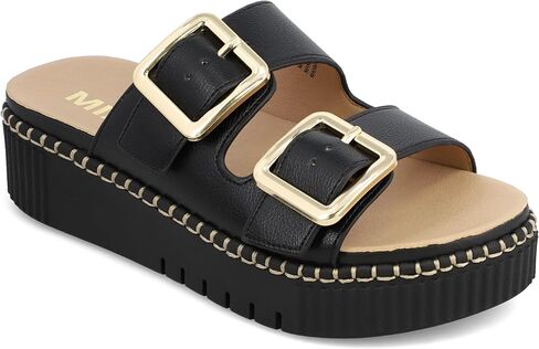 MIA Women’s Jacinta Double Buckle Platform Slide Sandals in Kuwait