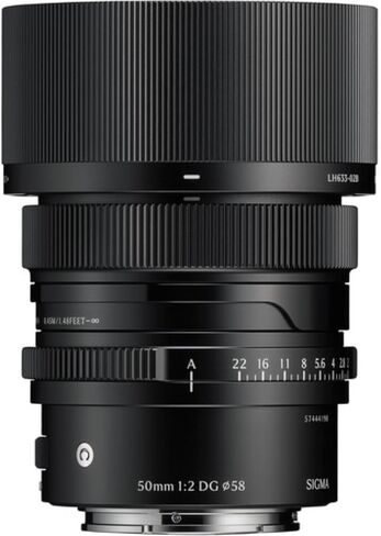 مجموعة عدسة سيجما 50 مم f/2 DG المعاصرة المتوافقة مع حامل E (إطار كامل) مع فلتر للأشعة فوق البنفسجية مقاس 58 مم + حافظة غطاء العدسة + مجموعة تنظيف فاخرة + قطعة قماش للتنظيف (5 قطع) in Kuwait