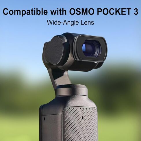 Wide-Angle Lens Compatible with DJI Osmo Pocket 3, for Enhanced Field of View & Creative Videography in Kuwait