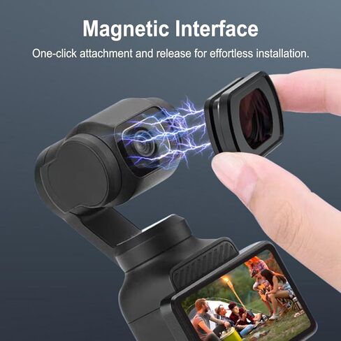 Wide-Angle Lens Compatible with DJI Osmo Pocket 3, for Enhanced Field of View & Creative Videography in Kuwait