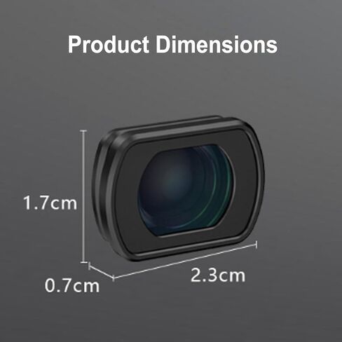Wide-Angle Lens Compatible with DJI Osmo Pocket 3, for Enhanced Field of View & Creative Videography in Kuwait