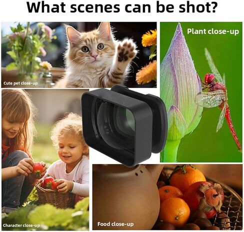 عدسة Yunseity 2X Telephoto، محول تكبير مغناطيسي 2X لكاميرا 3 4 مع طلاء متعدد الطبقات، تصميم مدمج من سبائك الألومنيوم للتصوير الفوتوغرافي البعيد in Kuwait