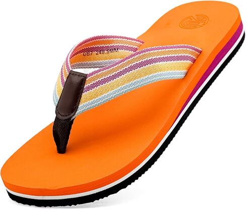 Flip Flops for Women-Arch Support Woven Strap Yoga Mat Cushion Lightweight Slip On Sandals for Summer Beach Indoor Outdoor in Kuwait