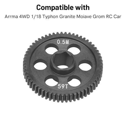 RC Car Spur Gear, daitoku 0.5M 57T Hardened Steel Main Gear for Arrma 4WD 1/18 Typhon Granite Mojave Grom RC Monster Truck in Saudi Arabia