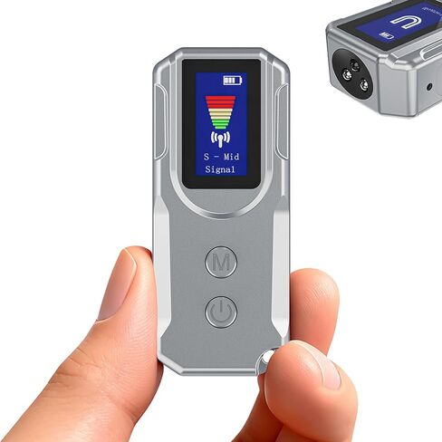 Next-Gen AI Hidden Camera Detectors, with HD Display, Smart Anti-Spy Device, Portable Wireless/RF Signal Scanner for Hotels, Travel, Home & Office (Metallic Gray) in Kuwait