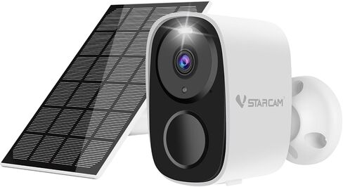 VSTARCAM 2K Solar Security Camera Wireless Outdoor, Free Cloud Storage, WiFi 6 2.4/5G Dual Band, Battery Powered Solar Camera for Home Security with Color Night Vision, Siren, IP66, Two-Way Audio in Kuwait