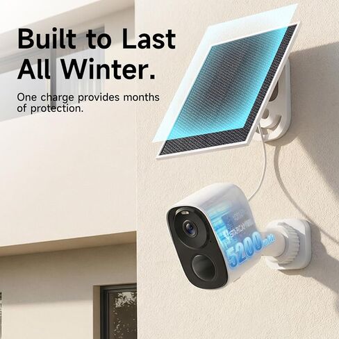 VSTARCAM 2K Solar Security Camera Wireless Outdoor, Free Cloud Storage, WiFi 6 2.4/5G Dual Band, Battery Powered Solar Camera for Home Security with Color Night Vision, Siren, IP66, Two-Way Audio in Kuwait