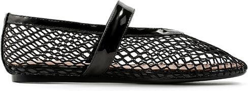 Mesh Ballet Flats for Womens Fishnet Mary Janes Flats Buckle Strap Comfy Casual Office Ballerina Flat Shoes in Saudi Arabia