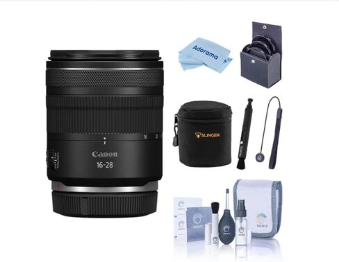 Canon RF 16-28mm f/2.8 is STM Lens, Ultra-Wide Zoom for EOS R Full-Frame Cameras, Image Stabilization, Bundle with 67mm UV/CPL/ND Filter Kit, Case, Cleaning Kit, 1 Year Warranty in Kuwait