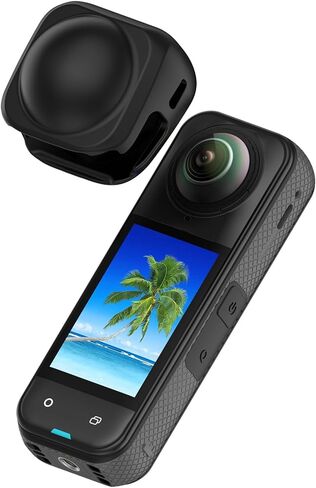 MOTONG Compatible with Insta360 X5's Lens Protective Case - Lens Silicone Protective Case Cover Shell Guard Compatible with Insta360 X5/X4(Black) in Kuwait