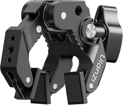 ULANZI CO78 Super Clamp Mount f Camera Rig – Multi-Point Metal Grip w 1/4" & ARRI Locating Pins + Cold Shoe Mount f Action Cam, Monitor & LED Lights, 3-Jaw Designed f Banister,Handlebar, Desk,Branches in Kuwait