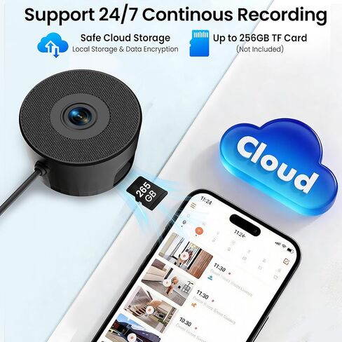 2K 3MP Window Camera, 5GHz & 2.4GHz WiFi Dome Cameras for Home Security for Indoor & Outdoor Monitoring, with Full Color Starlight Night Vision, Motion/Human Detection, Easy Install, 24/7 Recording in Kuwait
