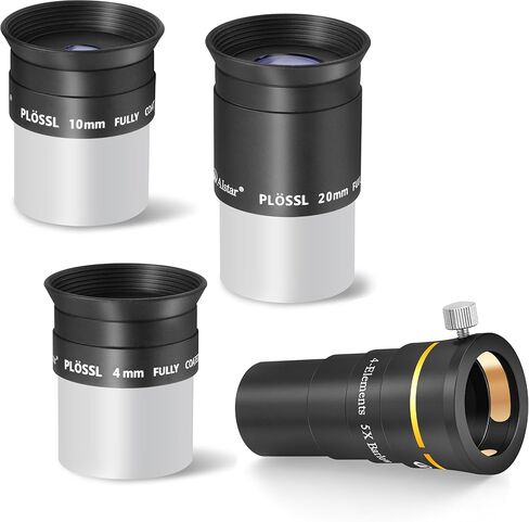 Alstar 1.25 inch 5X Barlow Lens - Bundle with - Eyepiece Set Telescope Accessory Kit in Kuwait