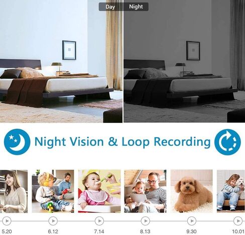 Mini Hidden Camera 1080P Full HD Hidden Camera - Portable Small Nanny Cam with Night Vision - Covert Security Camera for Home/Office/Indoor/Outdoor in Kuwait