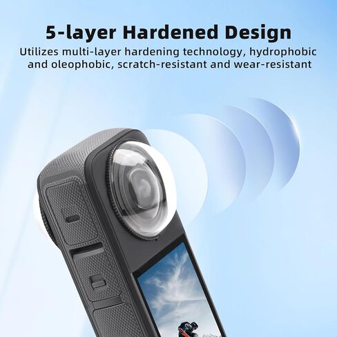 X4 Premium Lens Guard 20" Action Camera Tripod for Insta360 X4, 360° Adjustable Small Selfie Stick Handheld Extendable Mini Stand High Transparency Tempered Glass Lens Protector Accessories in Kuwait