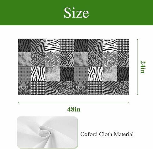 Animal Fur Print Fluorescent Light Covers for Ceiling Lights 4x2 feet,2 Pack Magnetic Light Filters for Classroom,Grey Black Giraffe Zebra Striped Plaid Fluorescent Lamp Shade Panel for Office School in Saudi Arabia