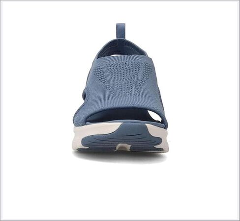 Women's Wedge Sandals with Mesh Upper Open Toe Elastic Slip on Slingback Comfort Platform Washable Orthopedic with Arch Support Slide Sport Sandals Walking Slippers,Blue,US8/EU39 in Saudi Arabia