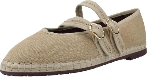 Flabelus Women's Claire Linen Flats in Saudi Arabia