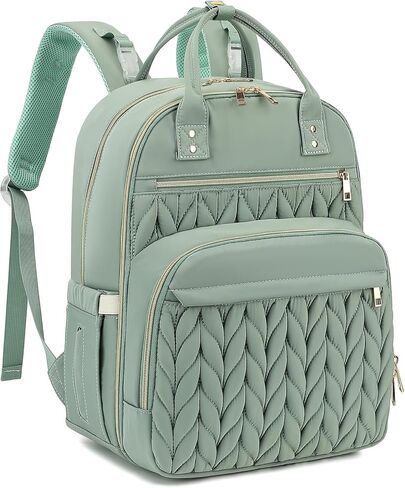 Diaper Bag Backpack, Lightweight Baby Diaper Bag for Moms with Insulated Pocket, Stroller Straps & Wet Dry Pocket (Matcha Green) in Saudi Arabia