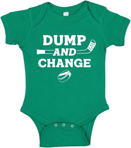 Dump and Change Hockey Baby Bodysuit Infant One Piece or Toddler T-Shirt in Saudi Arabia