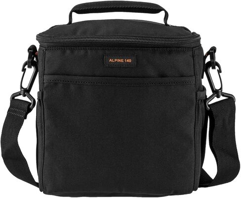 SLINGER Alpine 140 Multi-Device Shoulder Bag, Camera Bag, Customizable, Portable, Fits Mirrorless with 17-85mm Attached Lens, Compact Drone, Flash, Black in Kuwait