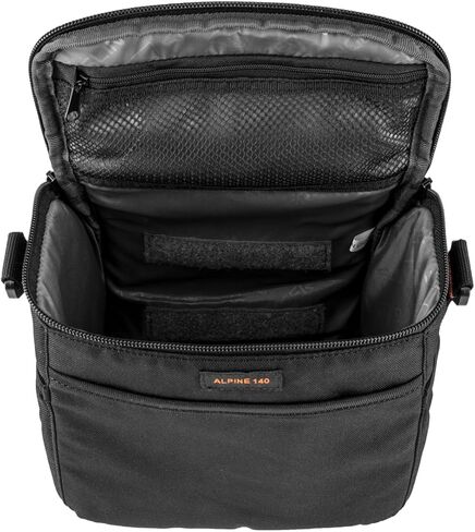 SLINGER Alpine 140 Multi-Device Shoulder Bag, Camera Bag, Customizable, Portable, Fits Mirrorless with 17-85mm Attached Lens, Compact Drone, Flash, Black in Kuwait