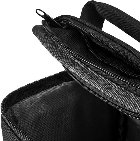 SLINGER Alpine 140 Multi-Device Shoulder Bag, Camera Bag, Customizable, Portable, Fits Mirrorless with 17-85mm Attached Lens, Compact Drone, Flash, Black in Kuwait